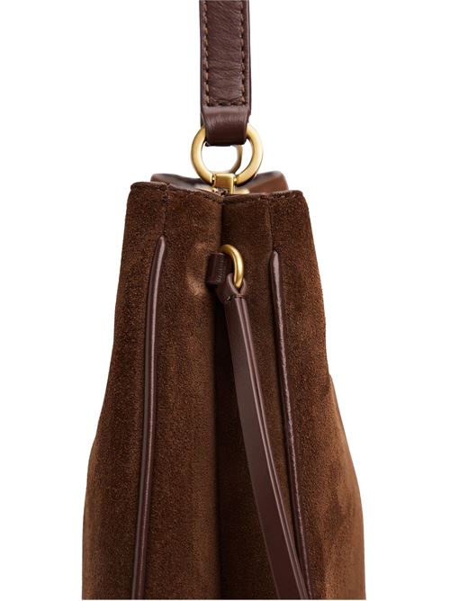Borsa marrone in pelle scamosciata Tommy Hilfiger | AW0AW18201GV0